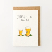Well Drawn Card - Cheers To The Best Dad