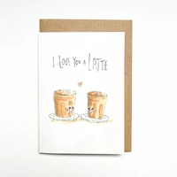Well Drawn Card - I Love You a Latte
