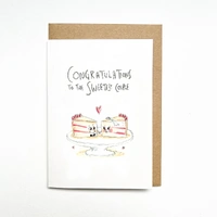Well Drawn Card - Congratulations To The Sweetest Couple