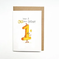 Well Drawn Card - Have a Onederful Birthday