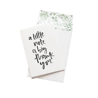 Emma Kate A little note, A Big Thank You Card