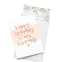 Emma Kate Co Happy Birthday to My Favourite Greeting Card