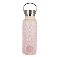 Porter Green Drink Bottle- Taupe/Pink Reptile