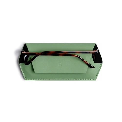 Fox And Leo Glasses Case - Sage