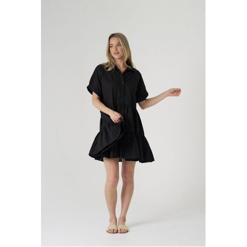 HQ Tiered Dress - Black