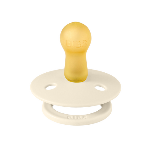 Bibs Colour Round Pacifier Size 2 - Ivory