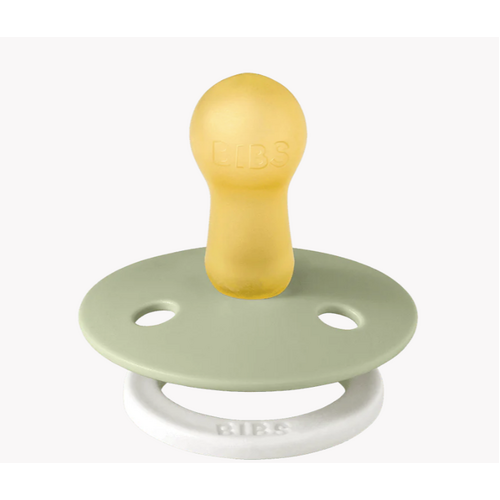 Bibs Round Glow in the Dark Pacifier Size 2 - Sage
