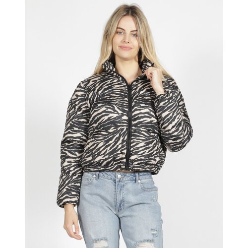 Sass-Meline Puffer Jacket-Zebra [Size: 14]