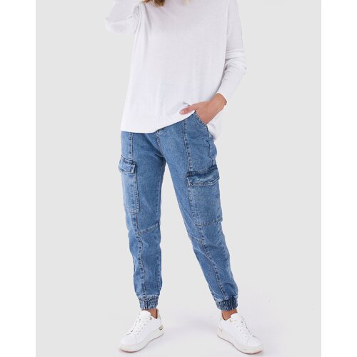 Sass-Dayna Denim Jogger-Indigo Wash [Size: 8]