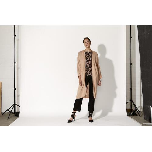 Fate+Becker-La Haine Cardigan-Apricot [Size: Medium]