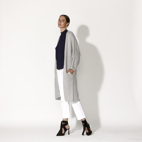 Fate+Becker-La Haine Cardigan-Grey Marle [Size: Large]