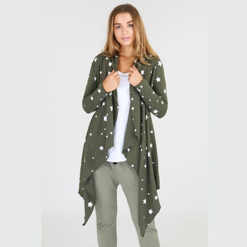 Sat+Sun-Galaxy Star Cardi-Khaki