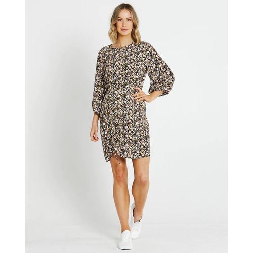 Sass Celina Dress - Black Ditsy [Size: 10]
