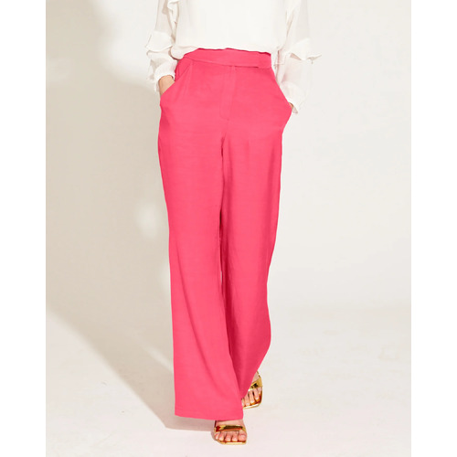 Fate+Becker One and Only High Waisted Flared Pant - Hot Pink [Size: 10]