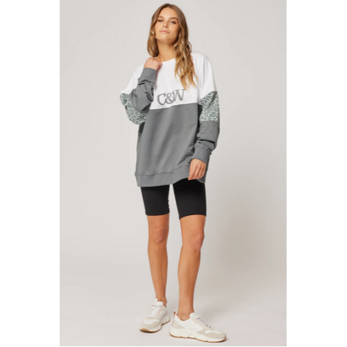 Cartel & Willow Peta Sweater - Charcoal [Size: Medium]