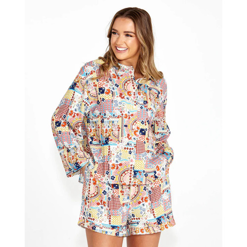 Sass Bridie Shirt - Patchwork Floral