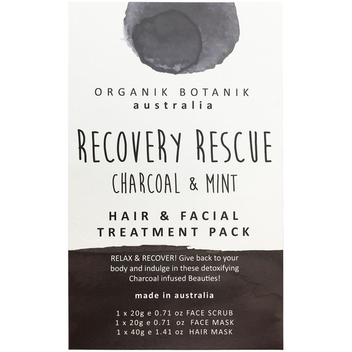 Organik Botanik Recovery Rescue Face Charcoal Pamper Pack