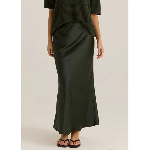 Sass Jasper Slip Skirt - Olive
