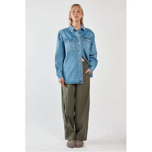 Sass Aveline Denim Shirt - Classic Blue [Size: 8]