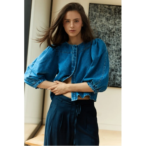 Sass Hayes Denim Shirt - Classic Blue