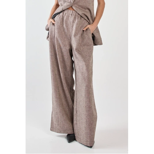 SASS Thalia Pull On Pant - Chocolate Birdseye