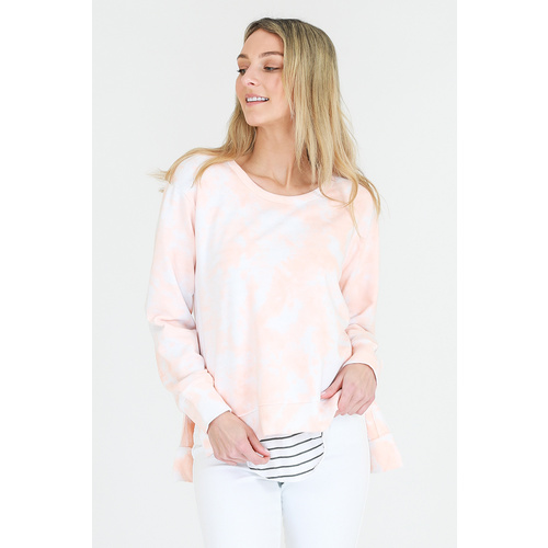 3rd Story-Ulverstone Tie Dye Sweater-Papaya