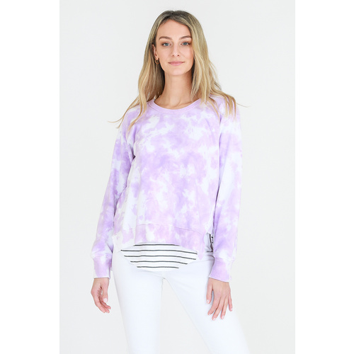 3rd Story-Ulverstone Tie Dye Sweater-Lilac