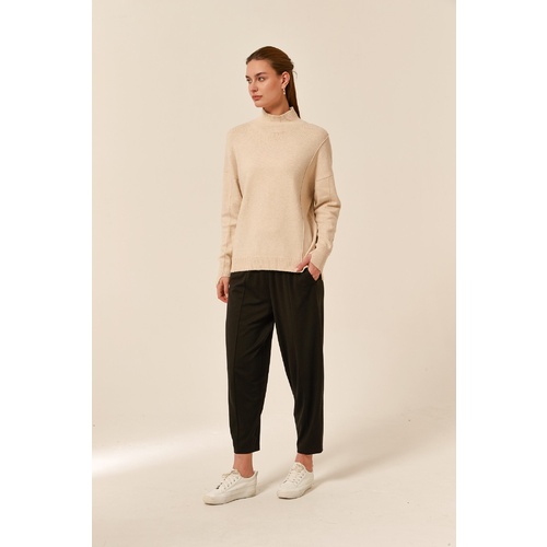 Tirelli-Step Cuff Knit-Cream [Size: XLarge]