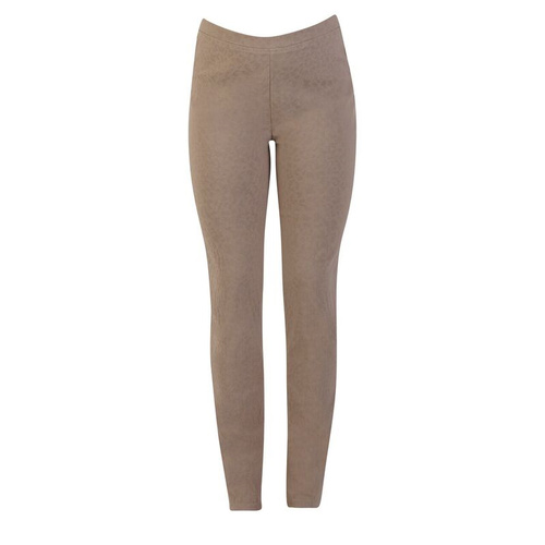 Vassalli Embossed Pull On Legging [Colour: Taupe] [Size: 8]
