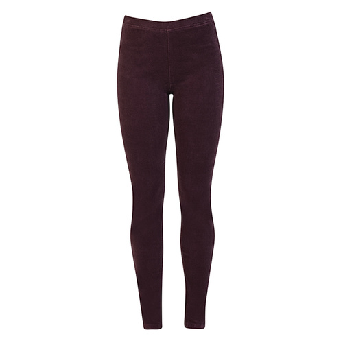 Vassalli Skinny Leg Pull On Pant - Vino