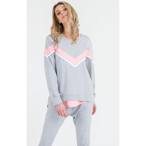 3rd Story-Sophia Sweater-Grey marle [Size: Small]