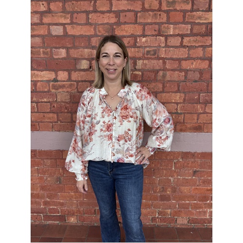 Delilah Collared Shirt - Floral