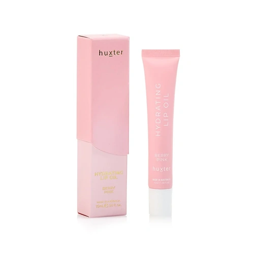 Huxter Hydrating Lip Oil 15ml - Berry Pink