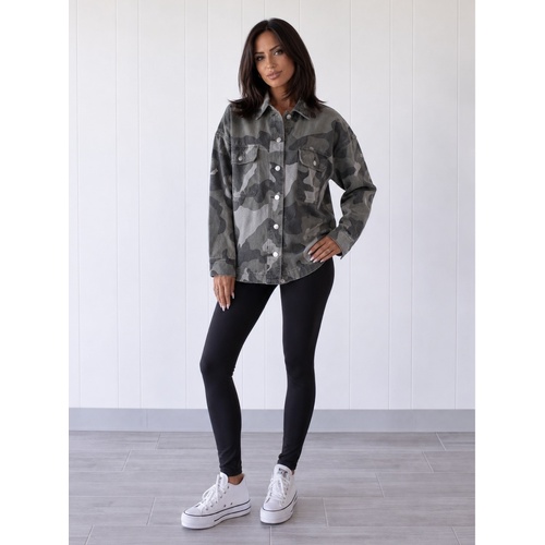 Smaibulun Camouflage Denim Jacket - Camo