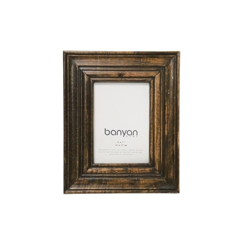 Banyan Zulu Carved Photo Frame Natural 5x7