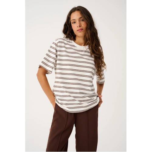 Cartel + Willow Jayde Tee - Truffle Stripe