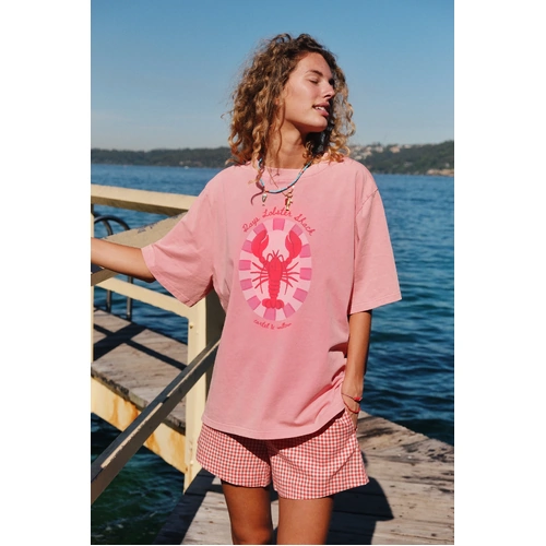 Cartel & Willow Jeana Tee - Lobster