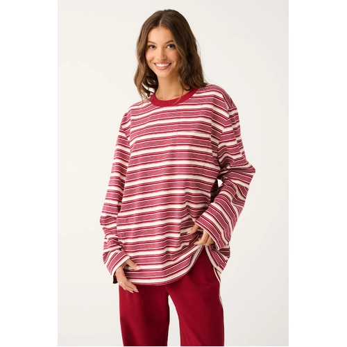 Cartel & Willow Harley Long Sleeve - Mulberry