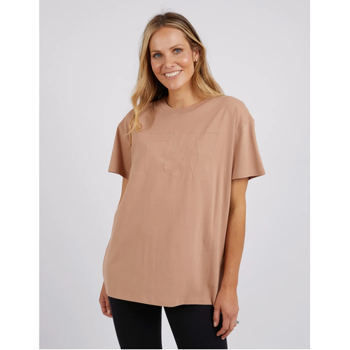 Foxwood FW Embroidery Tee - Latte [Size: 12]