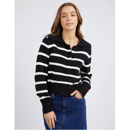 Foxwood Effie Polo Knit - Black