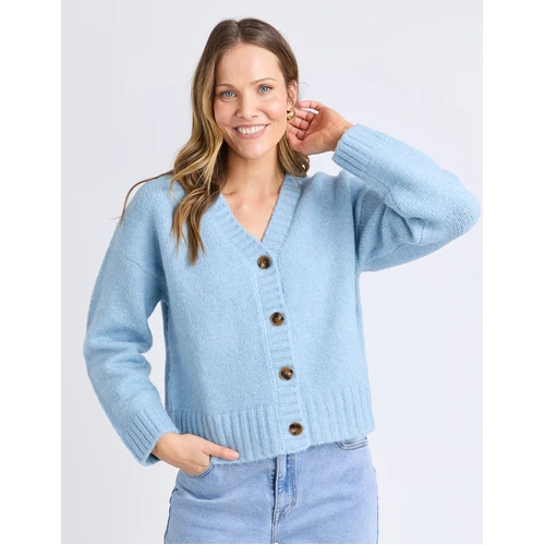 Foxwood Jensen Button Cardi - Celestial Blue