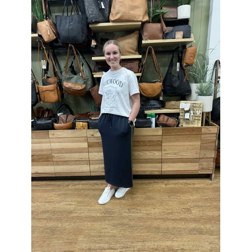 Foxwood Juno Skirt - Navy with Green