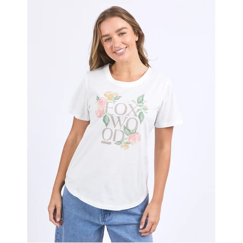 Foxwood Wild Rose Tee - Vintage White