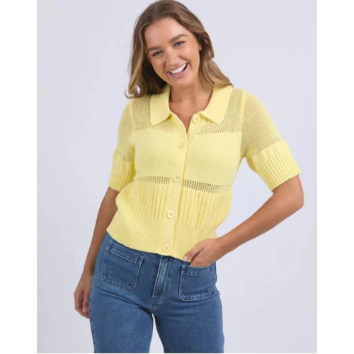 Foxwood Trevi Knit Top - Lemon