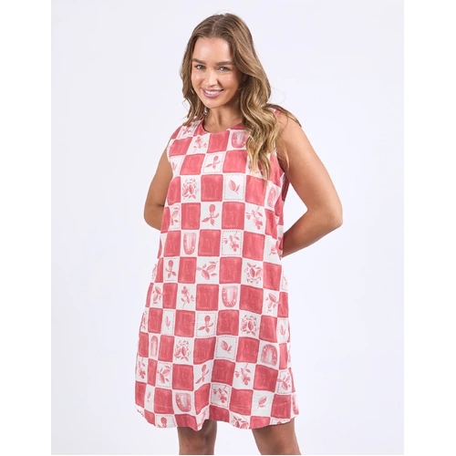 Foxwood Biarittz Dress - Crimson Print