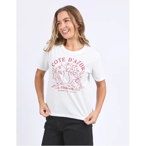Foxwood Cote D'Azur Tee - Vintage White