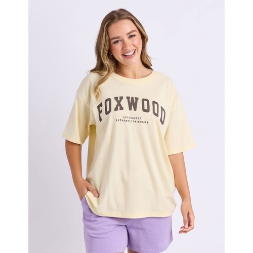 Foxwood Interval Tee - Butter Cream / Choc