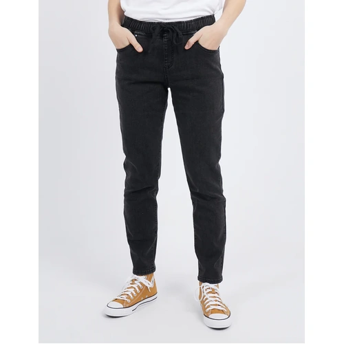 Foxwood Juliette Jogger Jean - Washed Black