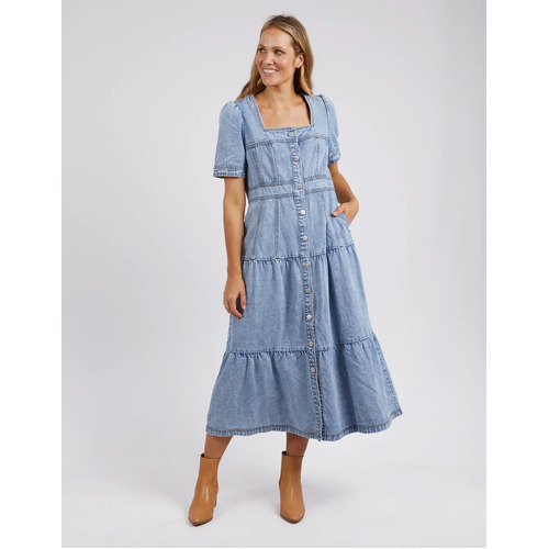 Foxwood Astrid Denim Dress - Light Blue [Size: 14]