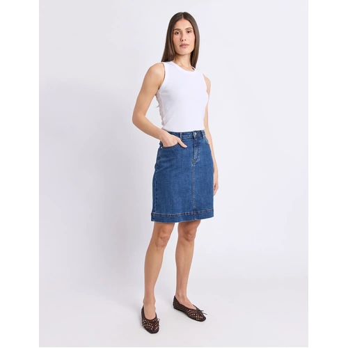 Foxwood Bower Skirt - Mid Blue